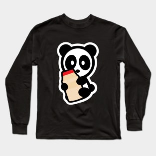 Panda Yogurt Drink Bambu Brand Bear Asian Food Snack Animal Sweet Dessert Long Sleeve T-Shirt